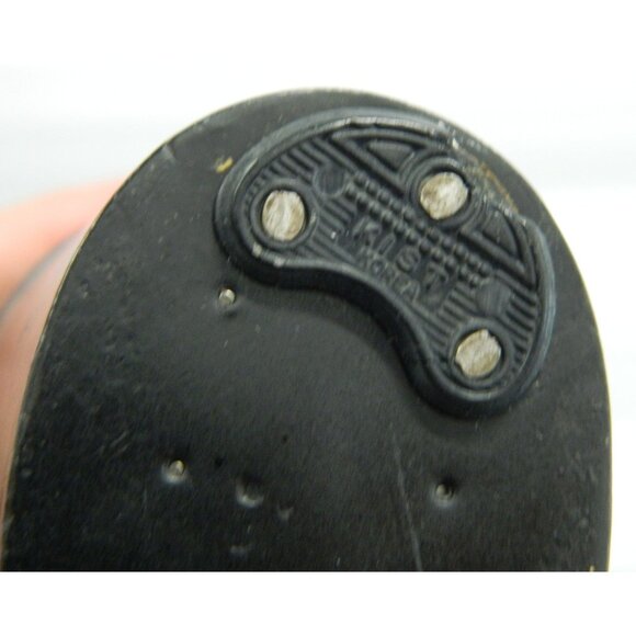 Hermès Paris Vintage Black Leather & Suede Block Heel Loafers Gold "H" Hardware - Picture 11 of 16